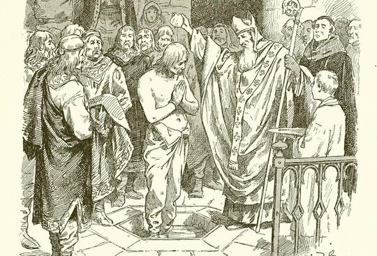 Le baptême de Clovis, roi des Francs